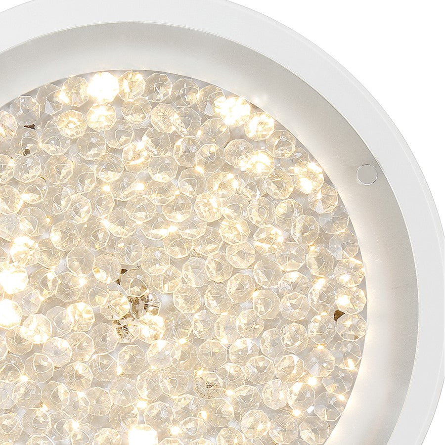 Quoizel Platinum Collection Blaze Flush Mount, 18 Light, Polished Chrome