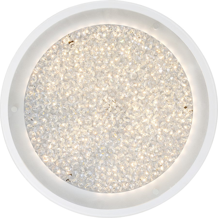 Quoizel Platinum Collection Blaze Flush Mount, 224 Light, Polished Chrome