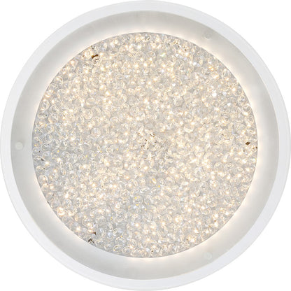 Quoizel Platinum Collection Blaze Flush Mount, 224 Light, Polished Chrome