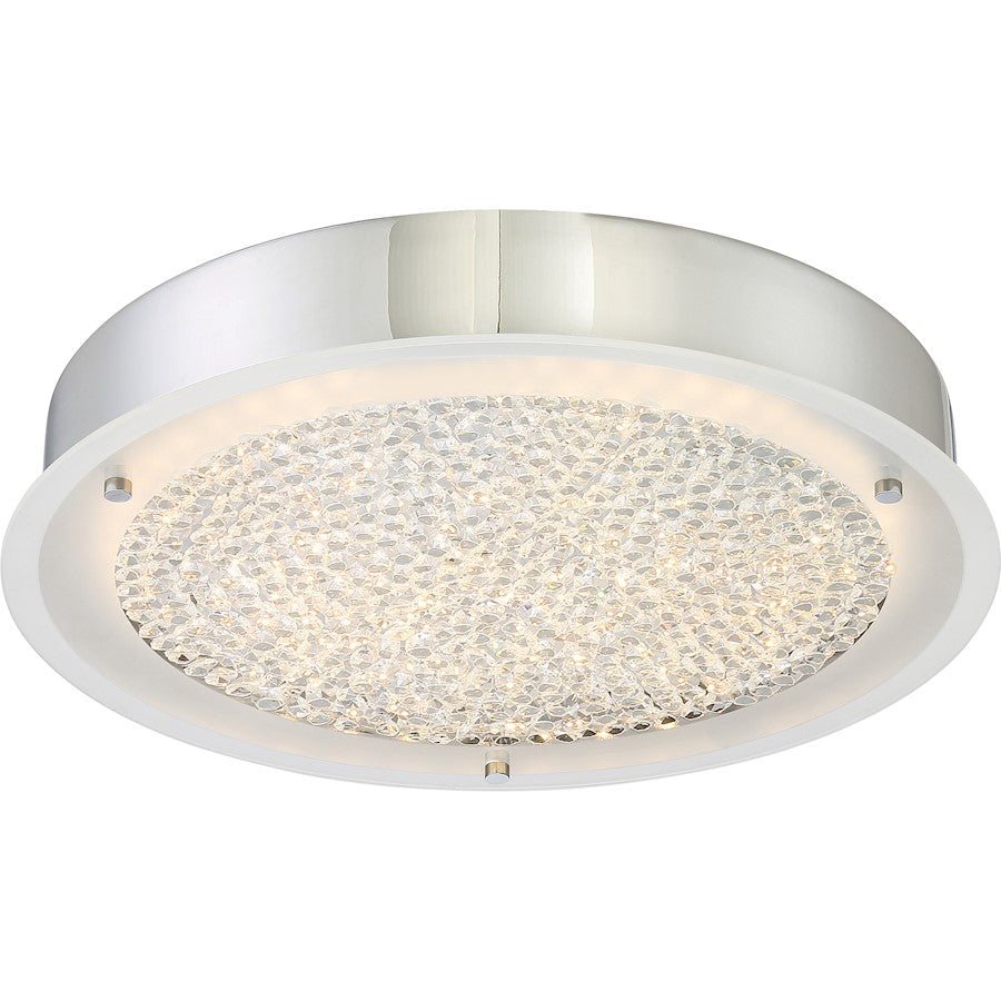 Quoizel Platinum Collection Blaze Flush Mount, 224 Light, Polished Chrome