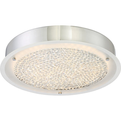 Quoizel Platinum Collection Blaze Flush Mount, 224 Light, Polished Chrome