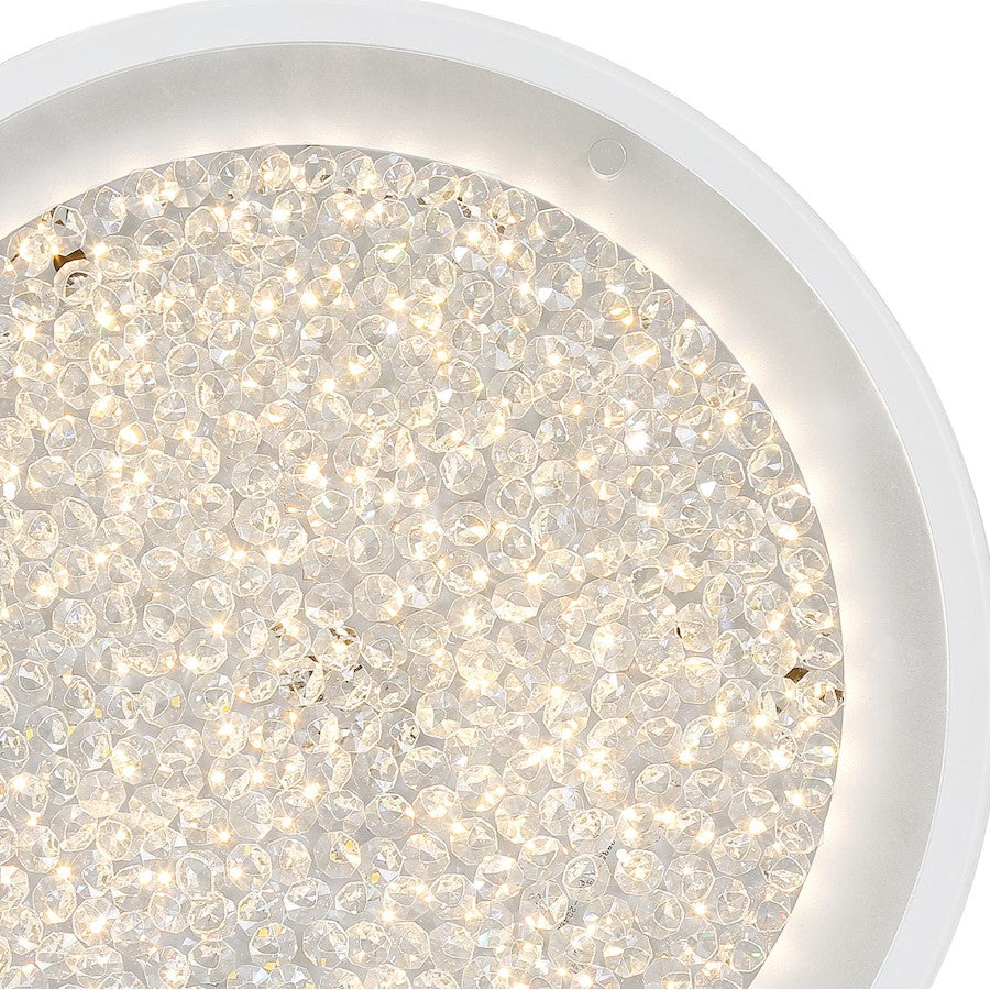 Quoizel Platinum Collection Blaze Flush Mount, 224 Light, Polished Chrome