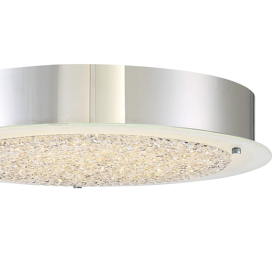 Quoizel Platinum Collection Blaze Flush Mount, 224 Light, Polished Chrome