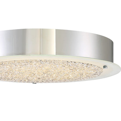 Quoizel Platinum Collection Blaze Flush Mount, 224 Light, Polished Chrome