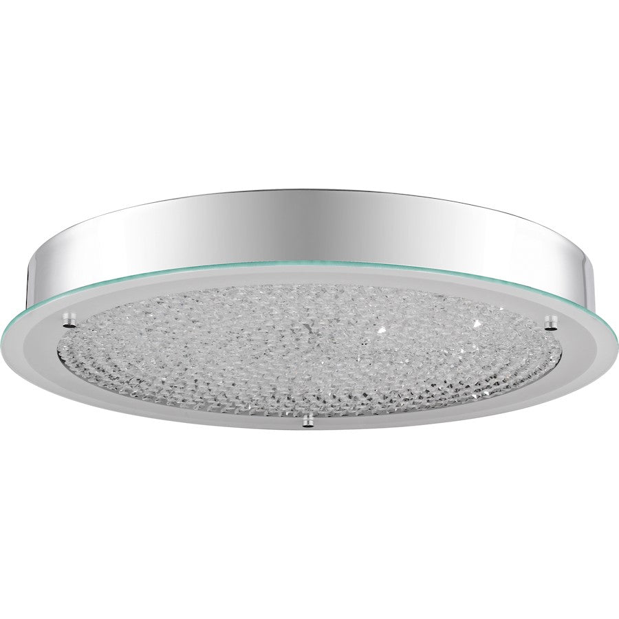 Quoizel Blaze Round Flush Mount, Polished Chrome