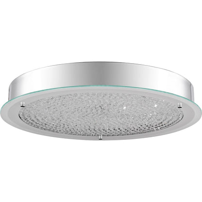 Quoizel Blaze Round Flush Mount, Polished Chrome