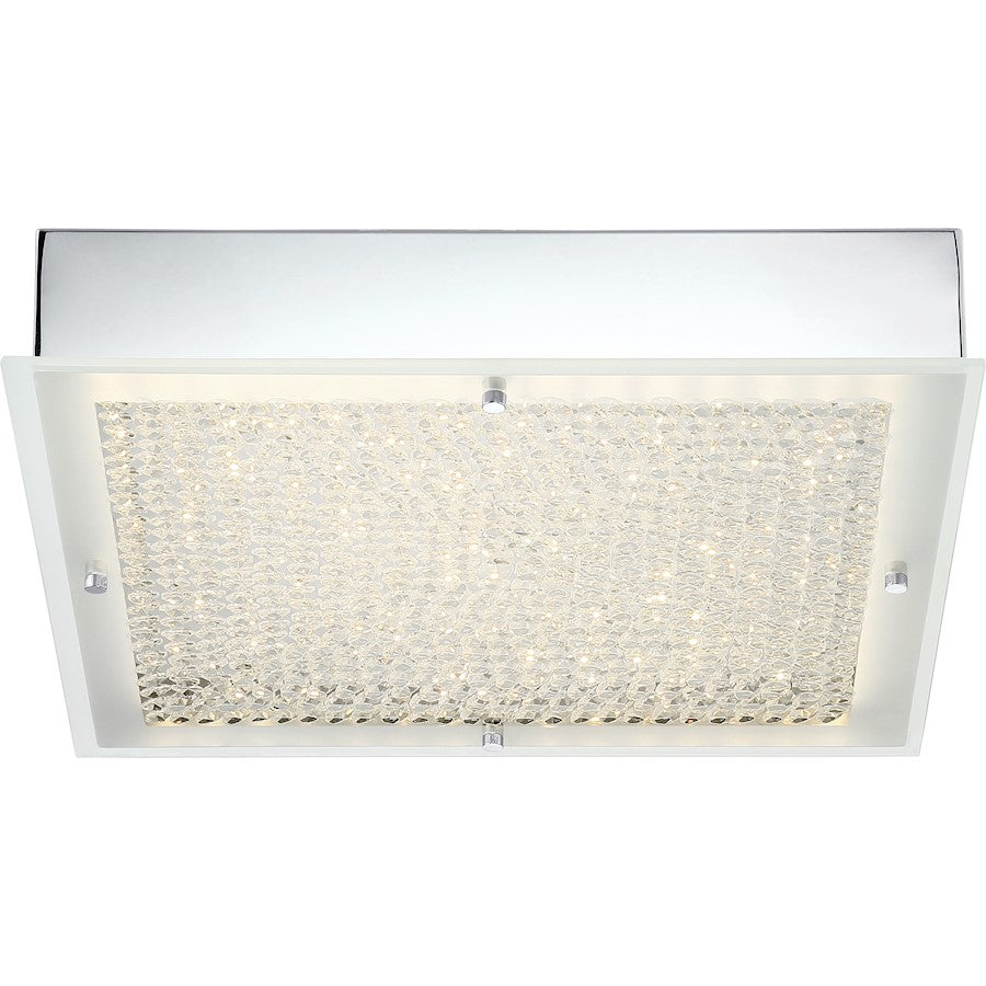 Quoizel Platinum Blaze Light Flush Mount, Medium, Polished Chrome