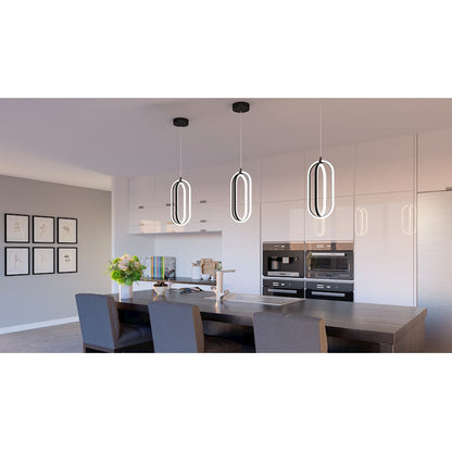 LED Mini Pendant, Matte Black