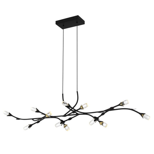 Quoizel Cora Integrated LED Matte Black Island Light, Matte Black - PCCOR1250MBK
