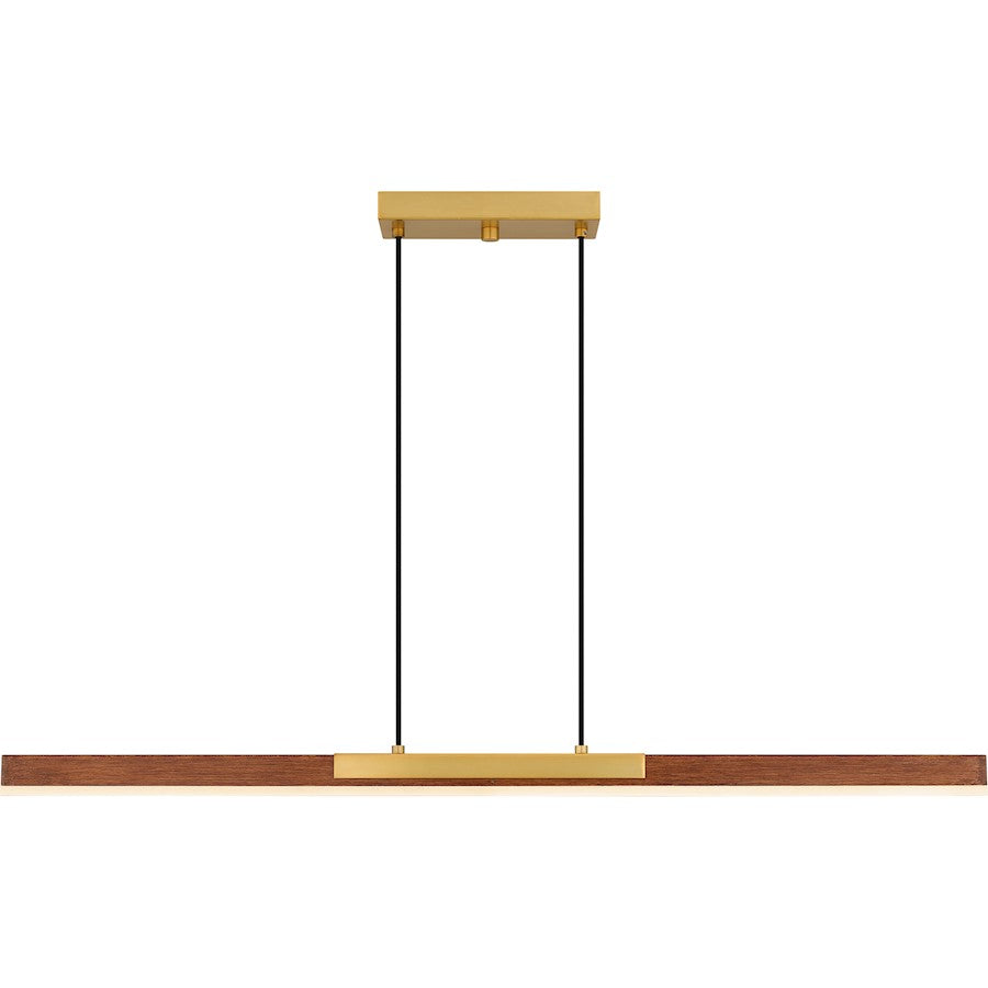 Quoizel Colter Integrated LED Island Light, Brushed Gold