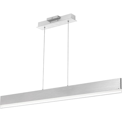 Quoizel Cutlas 48" Island Chandelier, Brushed Aluminum