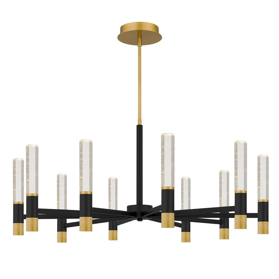 Quoizel Davies Integrated LED Brushed Chandelier, Brushed Gold - PCDAV5040BRG