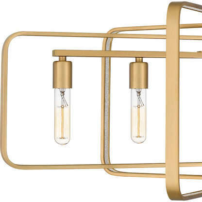 Quoizel Dupree 5 Light Island Light, Brushed Weathered Brass