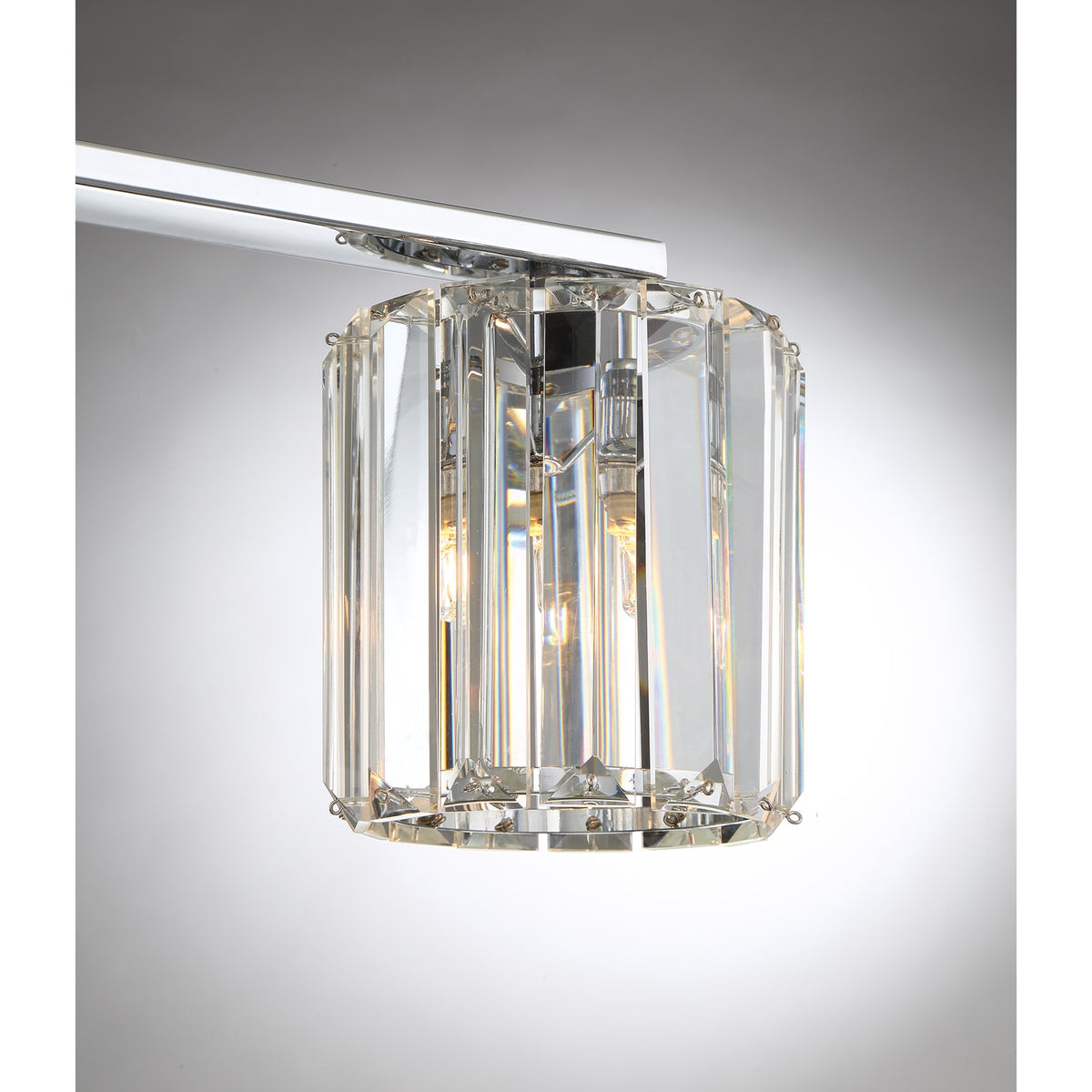 Quoizel Divine 23in 3-Light Vanity Light | Glam Polished Chrome and Clear Crystal Glass | Bathroom Vanity & Powder Room | Model PCDV8603C