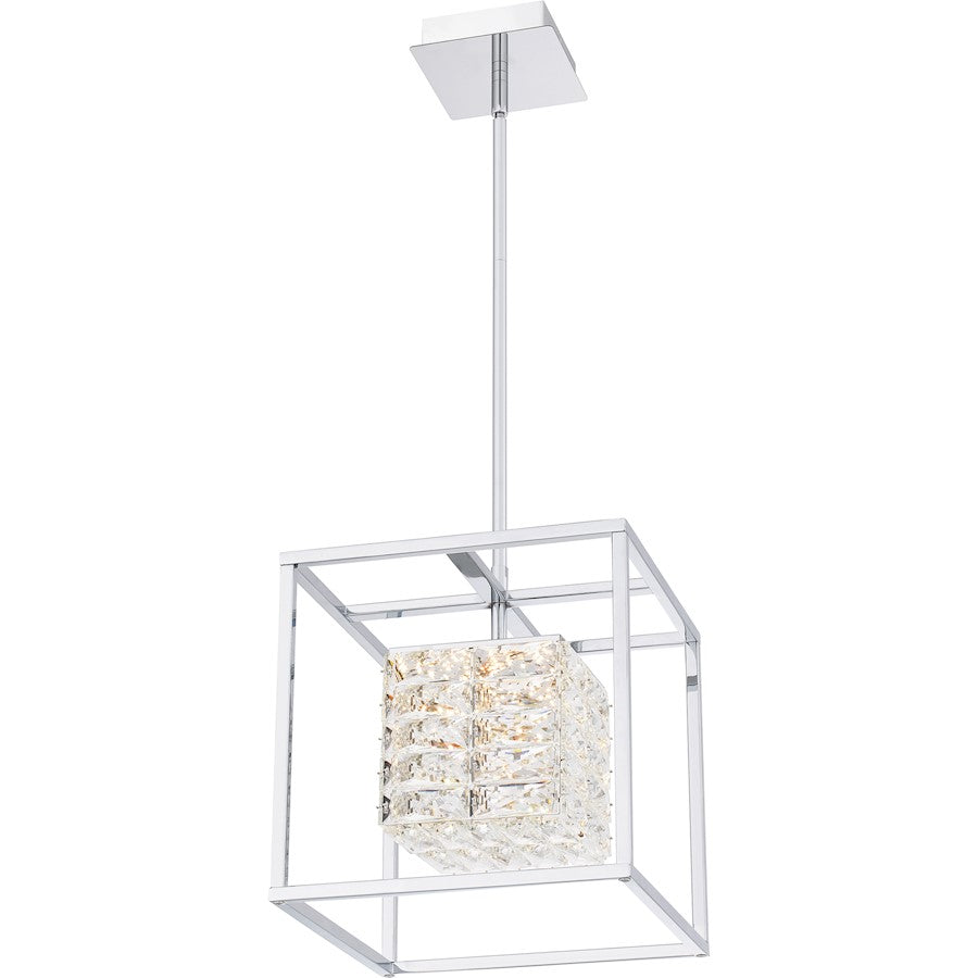 Integrated LED Pendant, Chrome