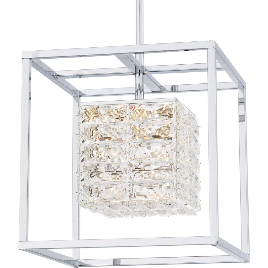 Integrated LED Pendant, Chrome