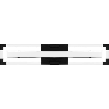 24" Integrated LED Bathroom Vanity Light, Black