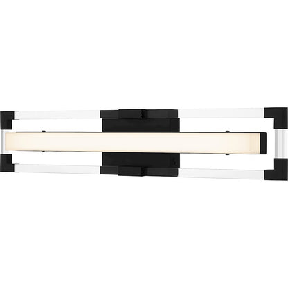 24" Integrated LED Bathroom Vanity Light, Black