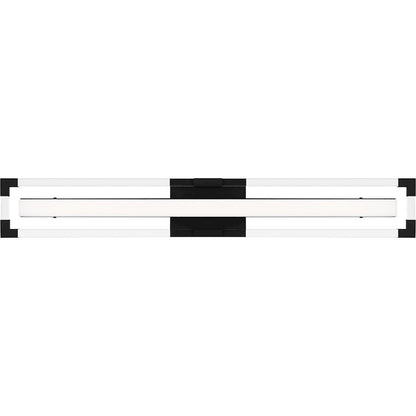 32" Integrated LED Bathroom Vanity Light, Black