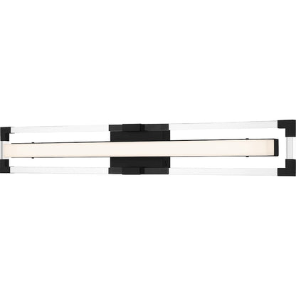 32" Integrated LED Bathroom Vanity Light, Black