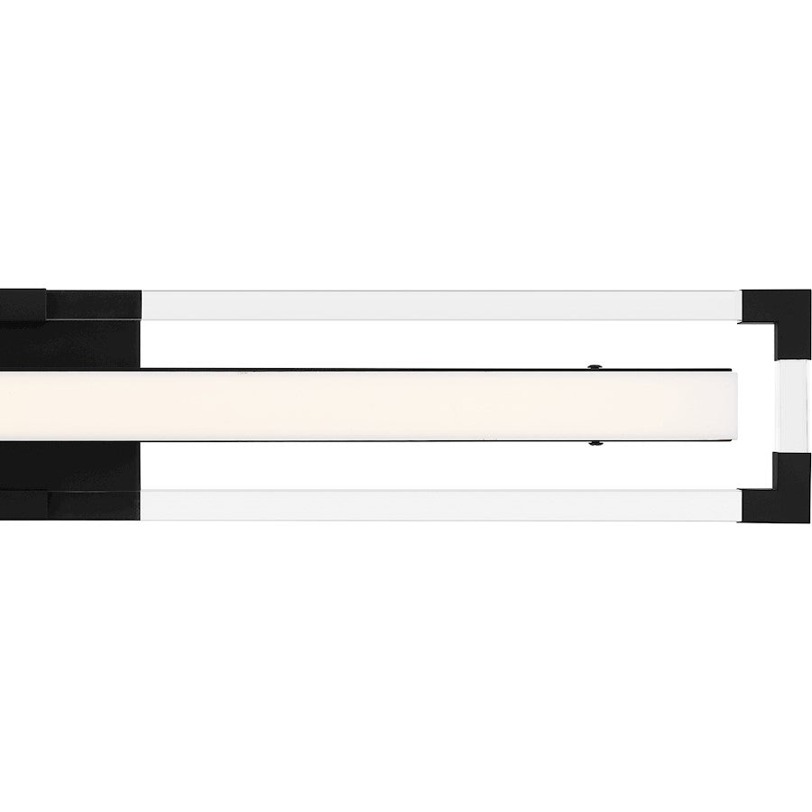 32" Integrated LED Bathroom Vanity Light, Black