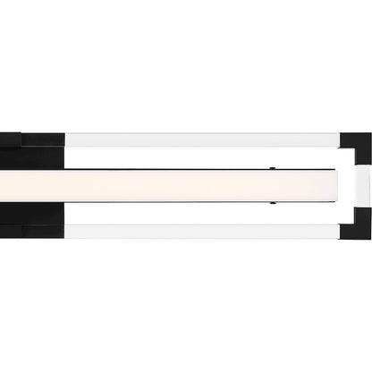 32" Integrated LED Bathroom Vanity Light, Black