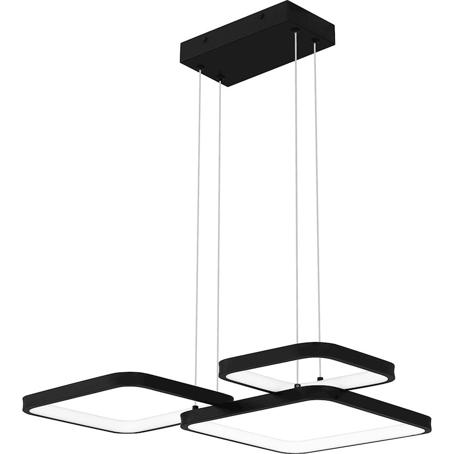 LED Pendant, Matte Black