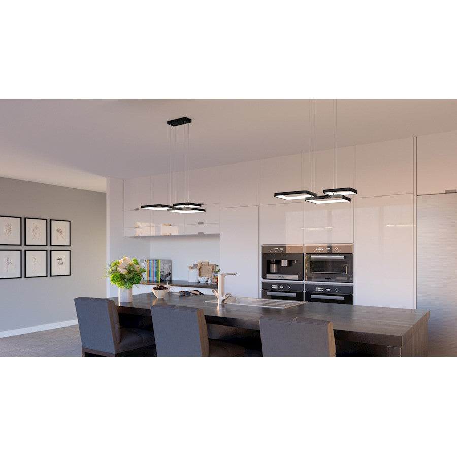 LED Pendant, Matte Black