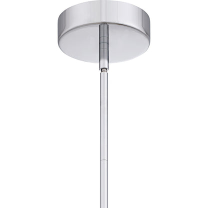 Quoizel Elway 12in 1-Light Pendant | Modern Polished Chrome and Clear Glass | Kitchen Island & Dining Room | 12 x 12 x 12.5 in | Model PCELW1812C