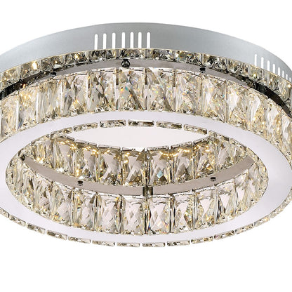 Quoizel Platinum Embrace 1 Light Flush Mount, Polished Chrome