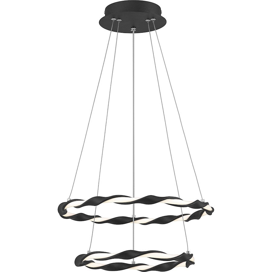 Quoizel Finale Semi-Flush Mount LED Light, Earth Black