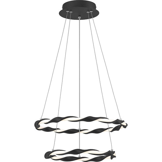 Quoizel Finale Semi-Flush Mount LED Light, Earth Black
