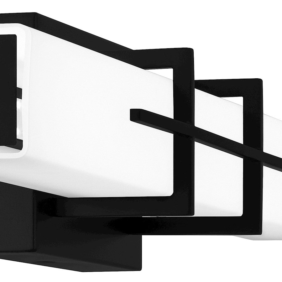 Giselle Bathroom Vanity Light, Matte Black