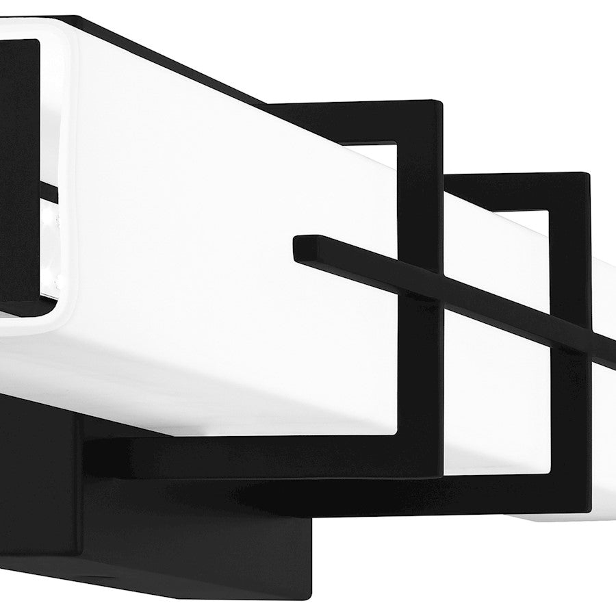 Giselle Bathroom Vanity Light, Matte Black