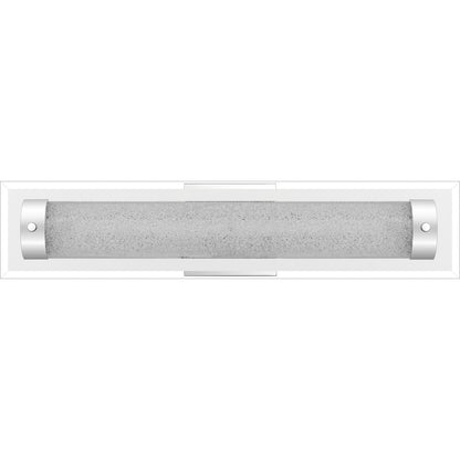 Quoizel Glitz 22in LED Bath Light | Polished Chrome and Clear Crystal Glass | Bathroom Vanity | 21.75 x 3.25 x 4.75 in | Model PCGZ8522C