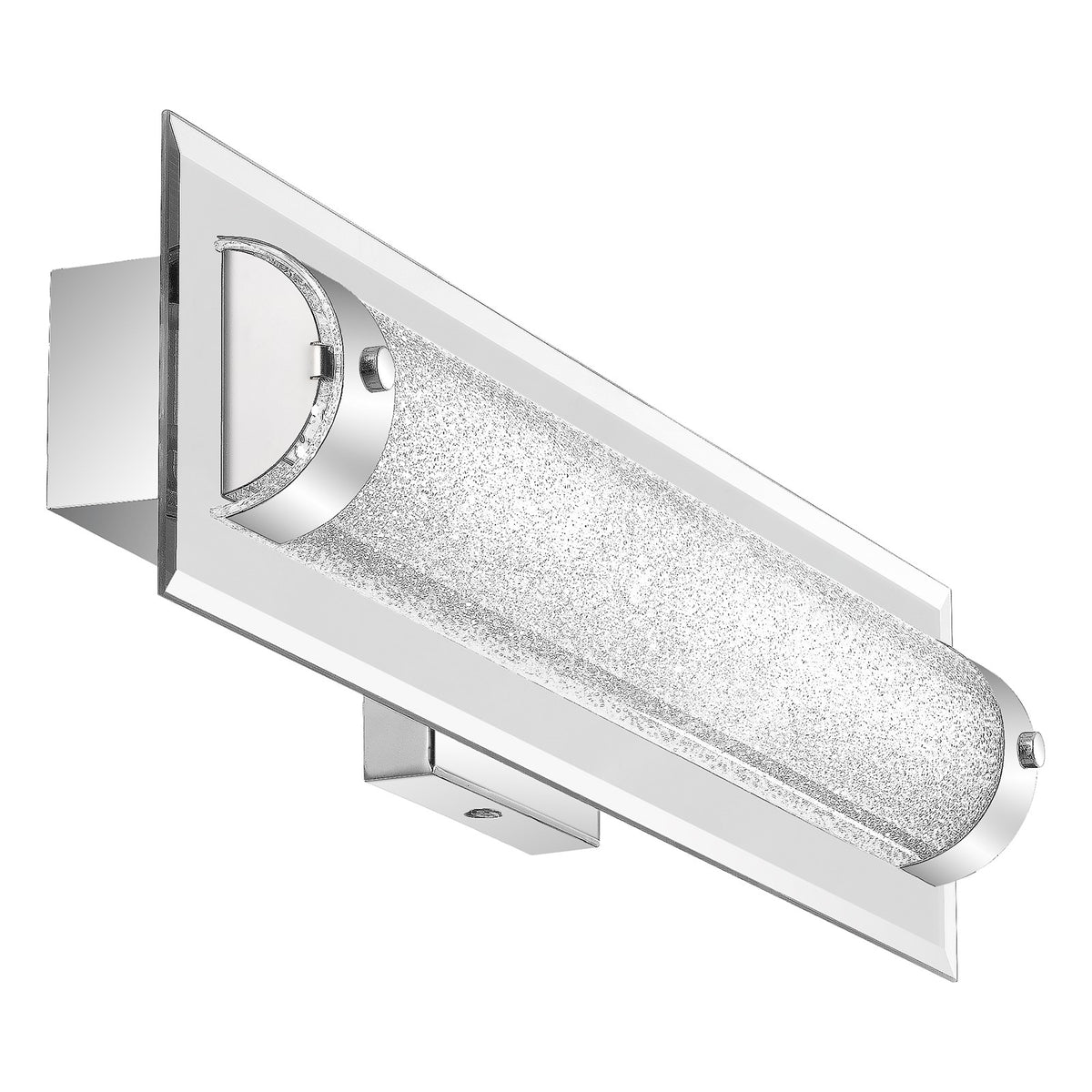 Quoizel Glitz 22in LED Bath Light | Polished Chrome and Clear Crystal Glass | Bathroom Vanity | 21.75 x 3.25 x 4.75 in | Model PCGZ8522C