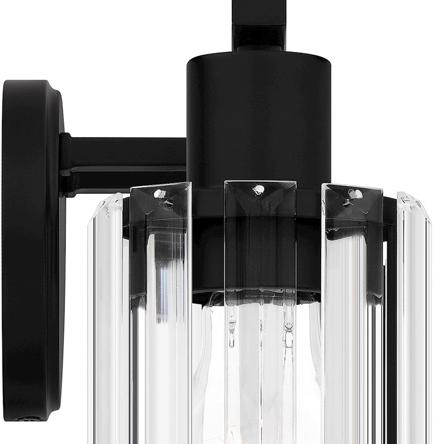 4 Light Bathroom Vanity Light, Clear Beveled Crystal