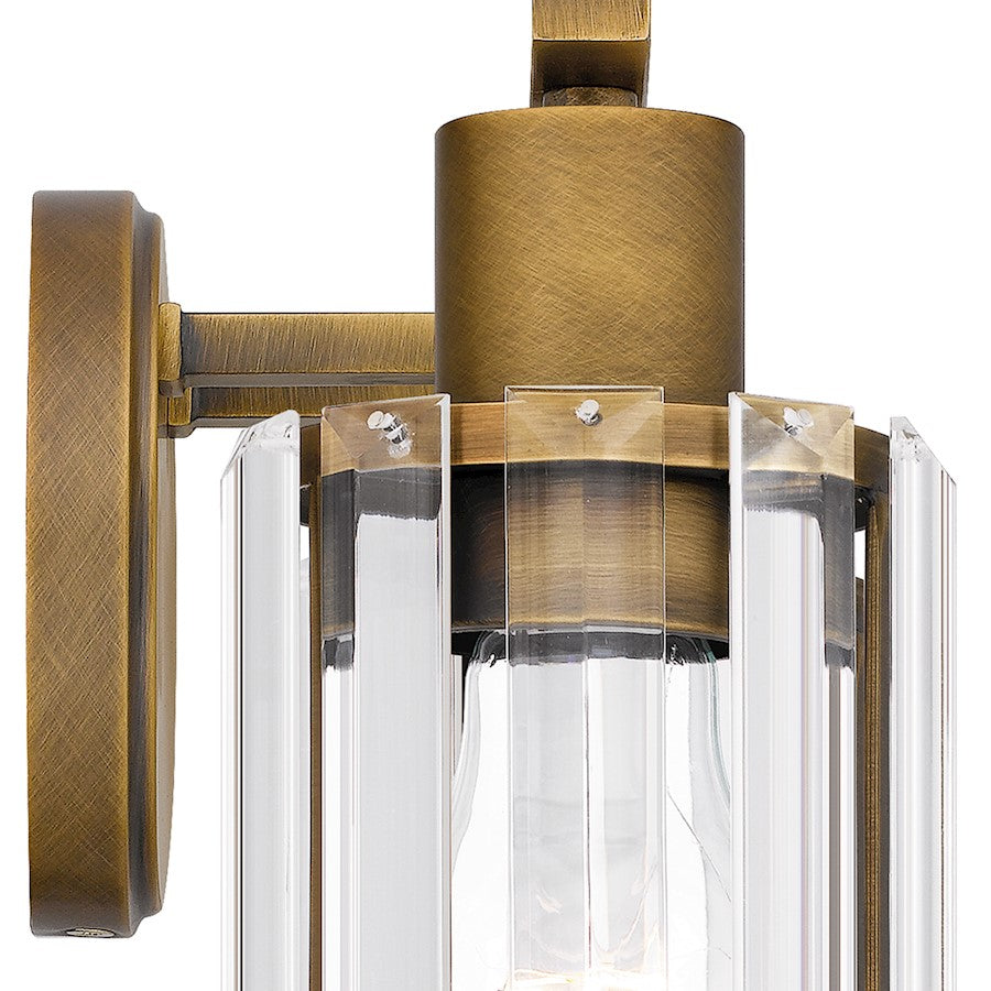 4 Light Bathroom Vanity Light, Clear Beveled Crystal