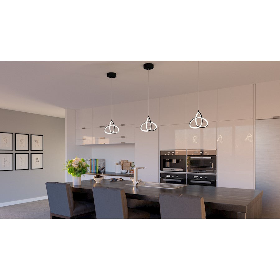 LED Mini Pendant, Matte Black