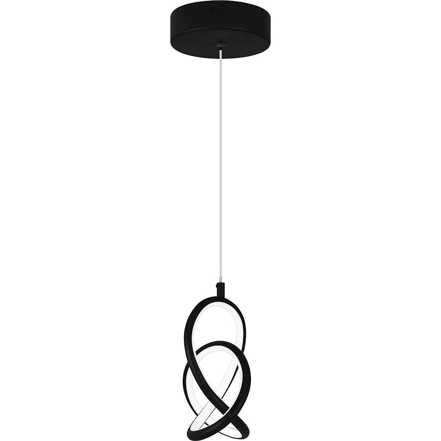 LED Mini Pendant, Matte Black