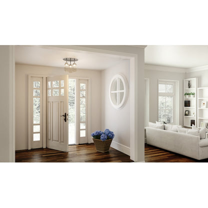 Quoizel Jade LED Flush Mount, Polished Chrome/Clear