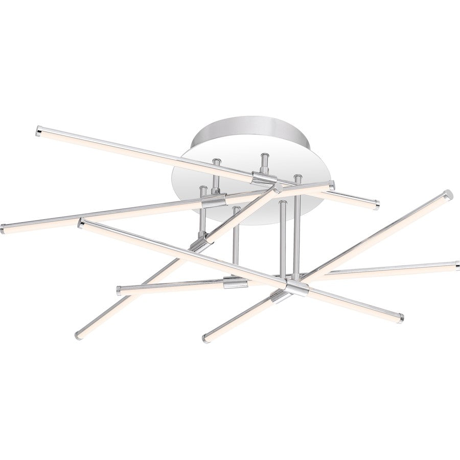 Quoizel Platinum Lightshow Semi-Flush Mount, Polished Chrome