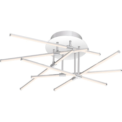 Quoizel Platinum Lightshow Semi-Flush Mount, Polished Chrome
