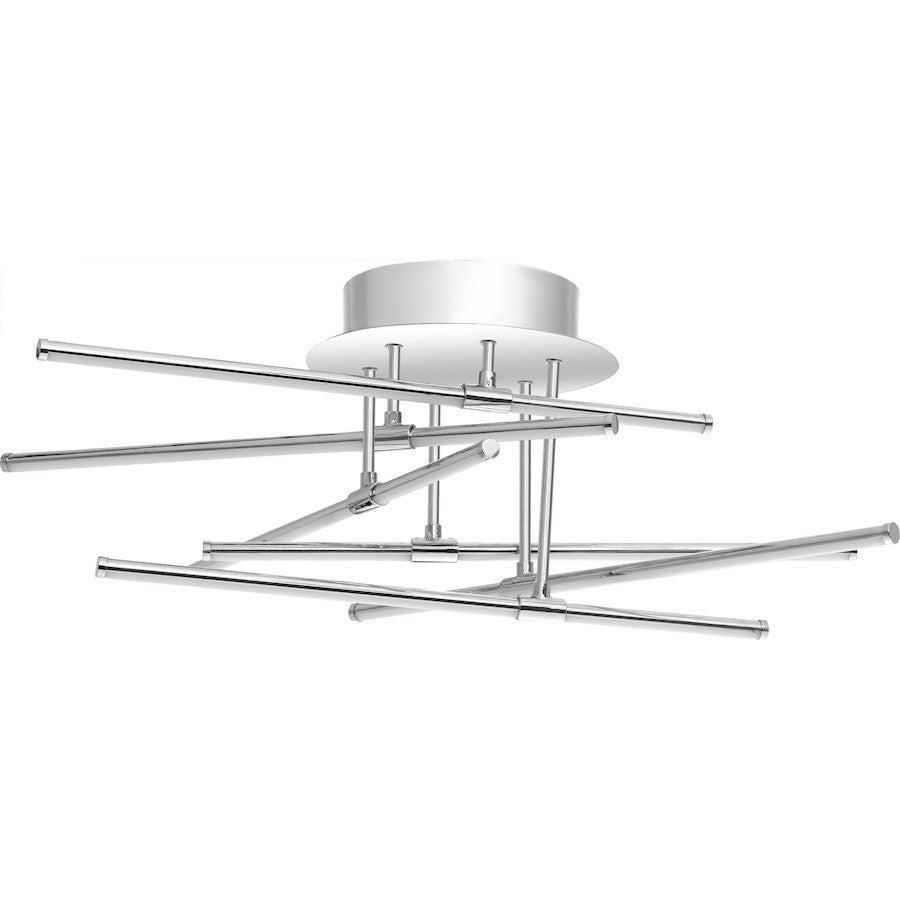 Quoizel Platinum Lightshow Semi-Flush Mount, Polished Chrome