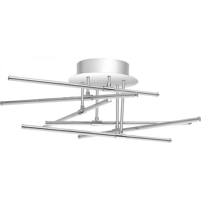 Quoizel Platinum Lightshow Semi-Flush Mount, Polished Chrome