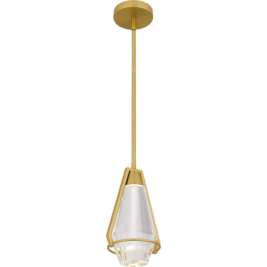 Integrated LED Mini Pendant, Gold