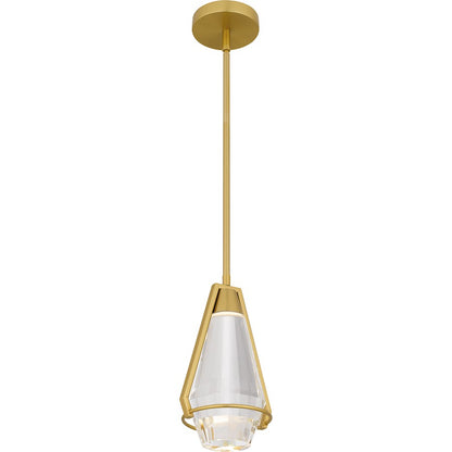 Integrated LED Mini Pendant, Gold