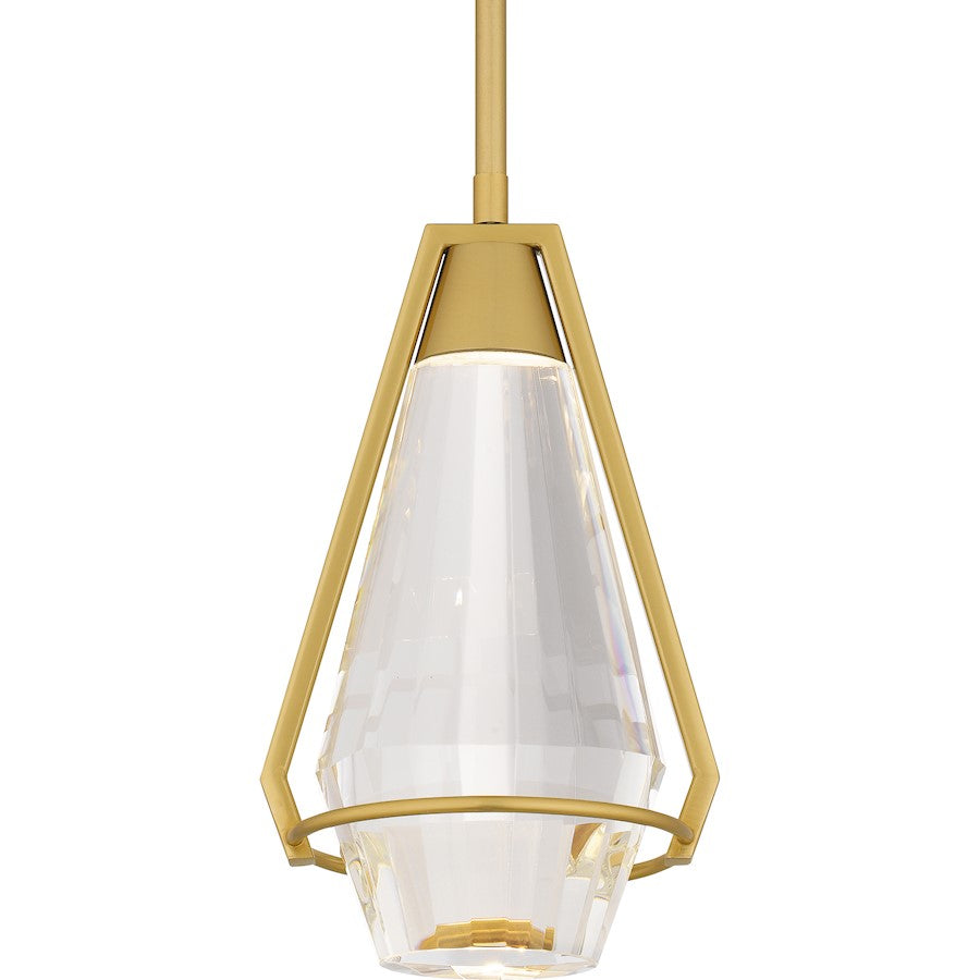 Integrated LED Mini Pendant, Gold