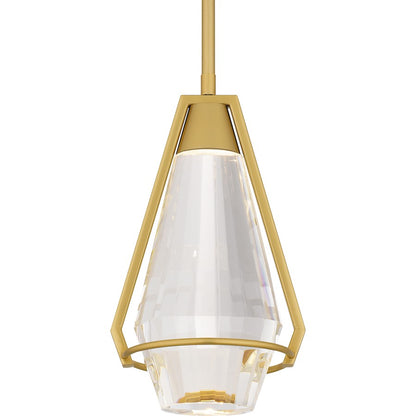 Integrated LED Mini Pendant, Gold