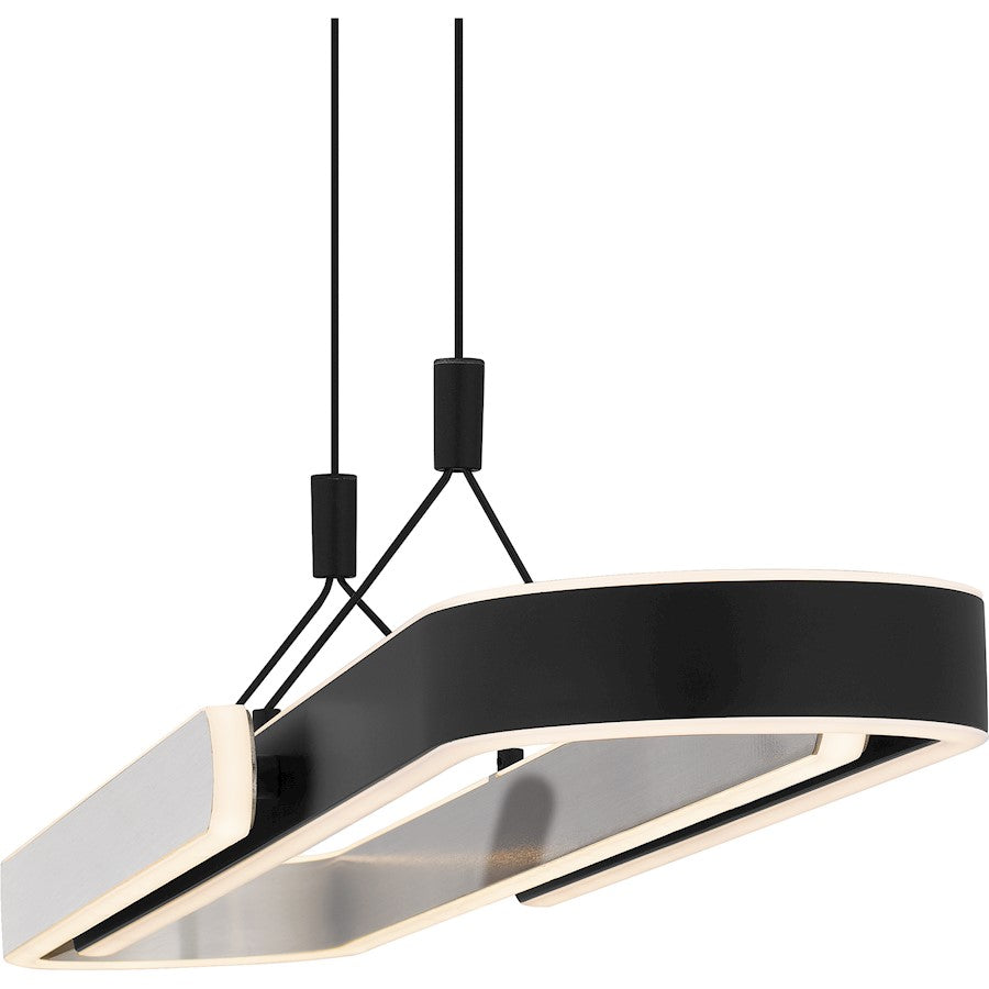 Quoizel Mira Integrated LED Island Light, Matte Black